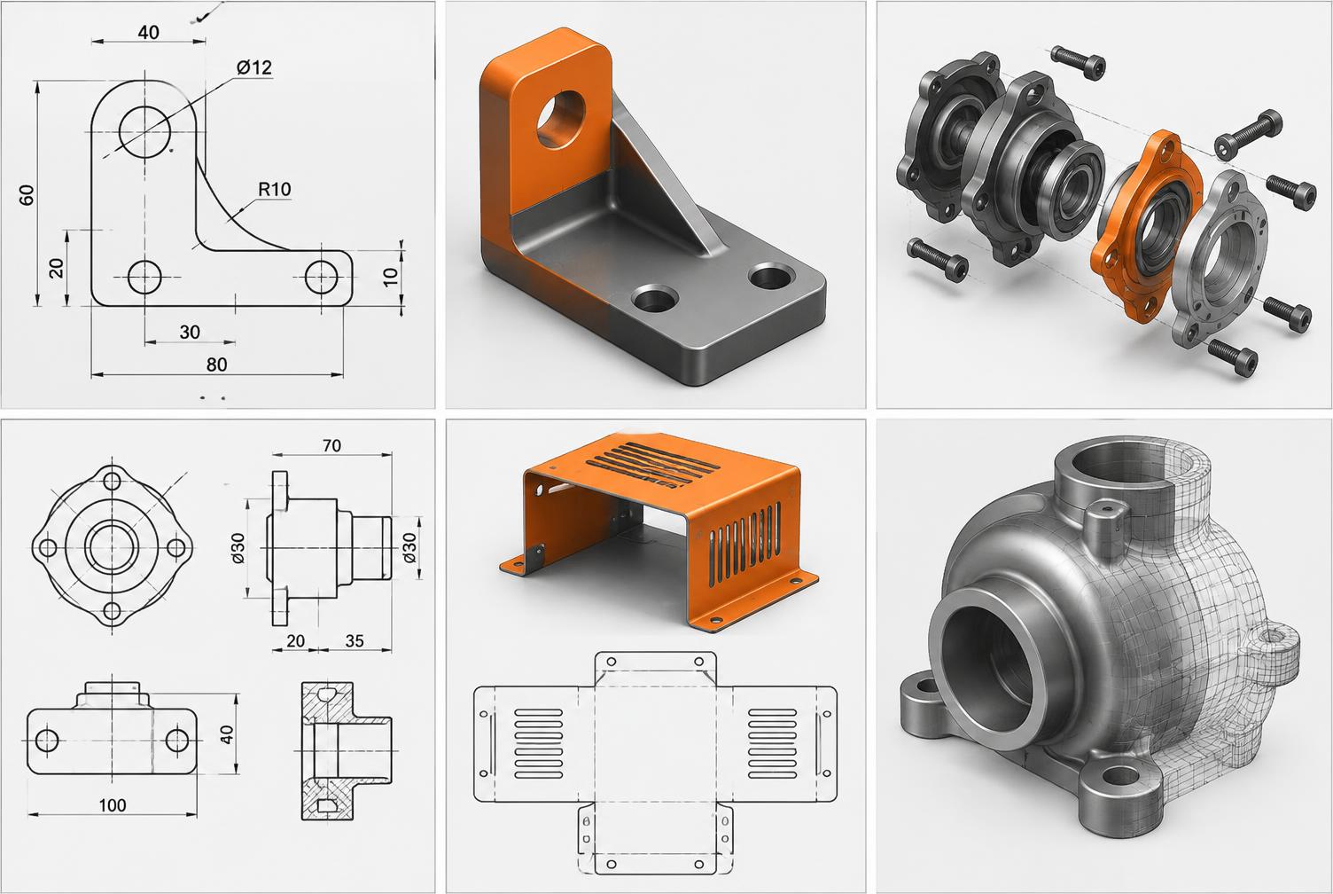 Sketching CAD example